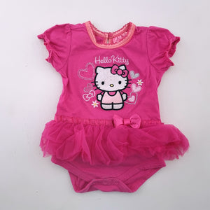 0-3M Girls Pink Hello Kitty Onesie - Hello Kitty