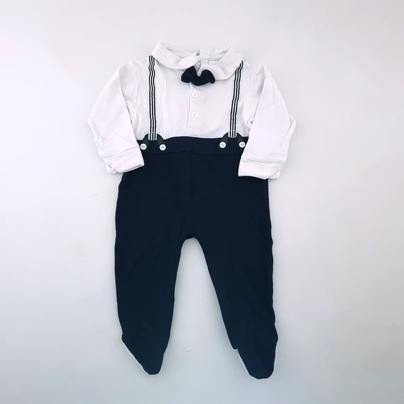 6-12M Boys Tux Onesie - Jelly Tots