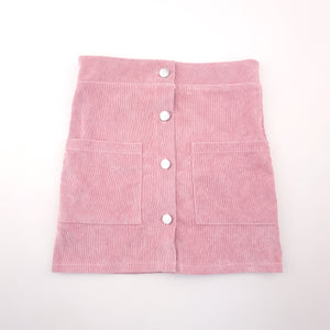 6-7Y Girls Pink Corduroy Skirt - Mr Price