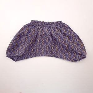 3-6M Boys Bright Blue and Mustard Patterns Bottom - Sam & Seb