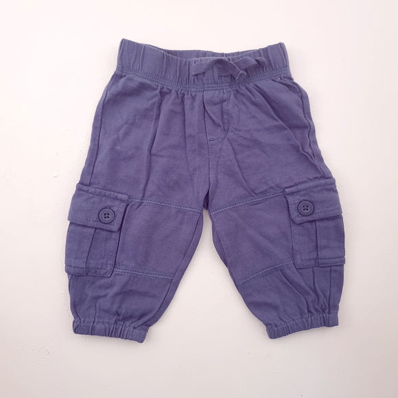 0-3M Boys Blue Bottom Shorts - Cotton On