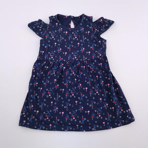 18-24M Girls Blue With Cherries Dress - Woolworths