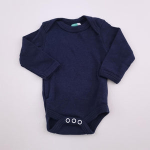 0-3M Boys Dark Blue Long Sleeve Vest - Ackermans